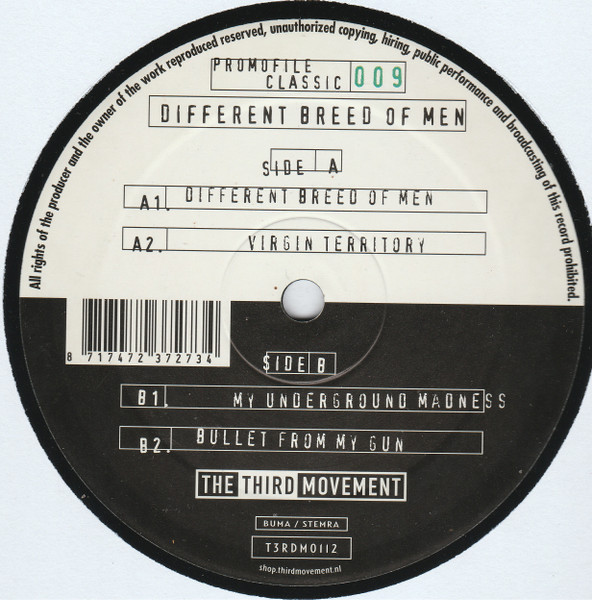 Promofile Classic 009 - Different Breed Of Man front label