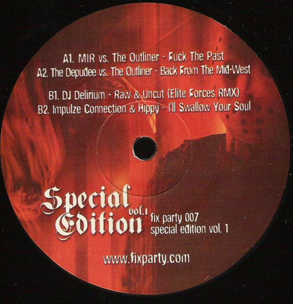 Special Edition Vol. 1 back label