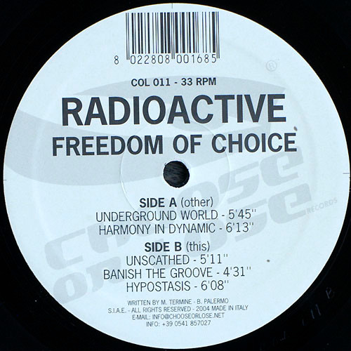 Freedom Of Choice back label