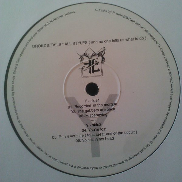 All Styles (And No One Tells Us What To Do) back label