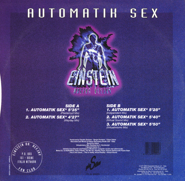 Automatik Sex (Remix) back label