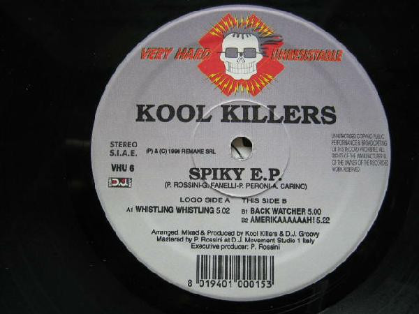 Spiky E.P. back label