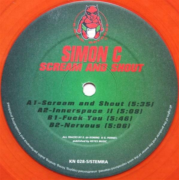 Scream And Shout front label