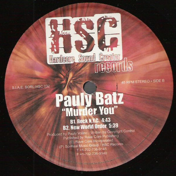 Murder You front label