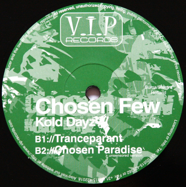 Kold Dayz back label