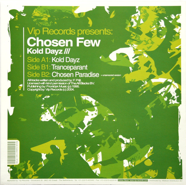 Kold Dayz back cover