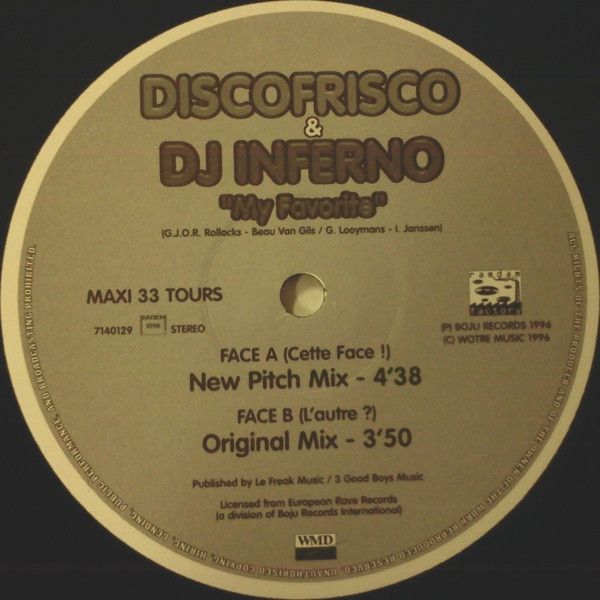 My Favorite back cover