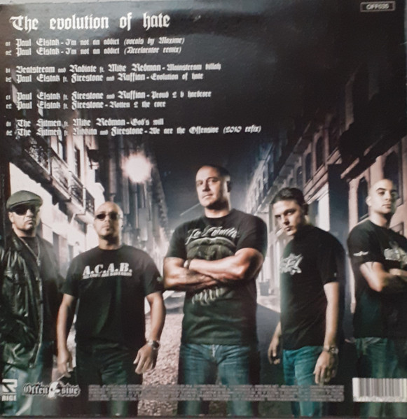 The Evolution Of Hate back cover