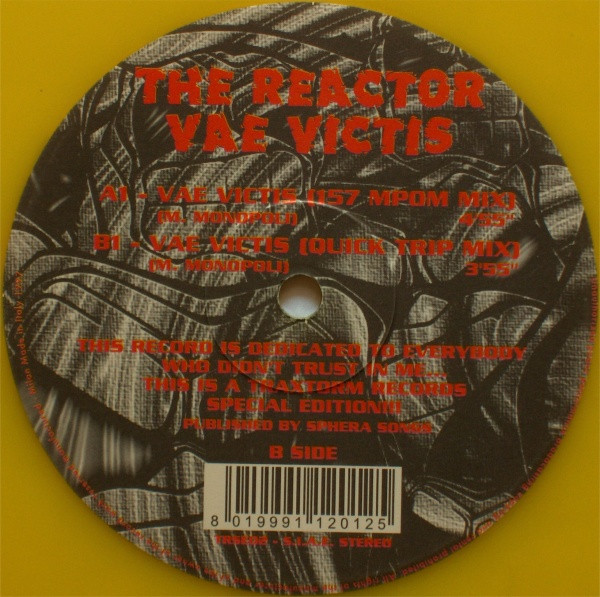 Vae Victis front label
