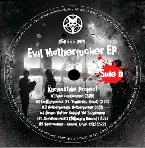 Evil Motherfucker EP back label