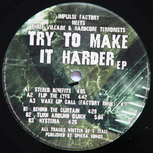 Try To Make It Harder E.P. front label