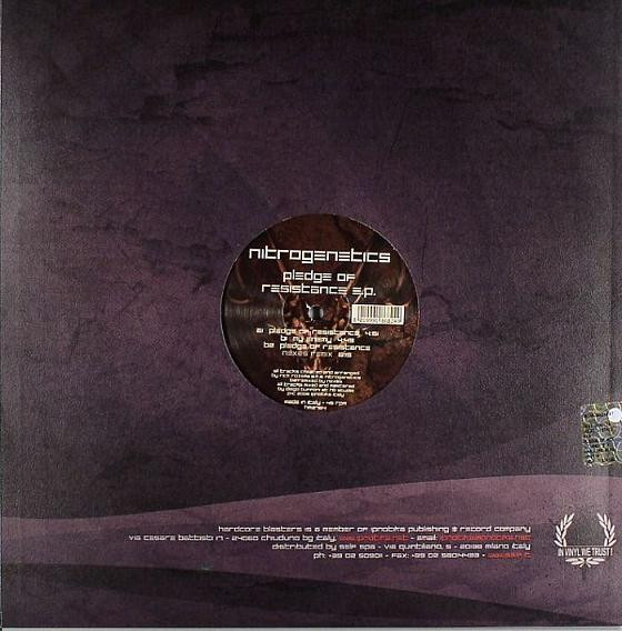 Pledge Of Resistance E.P. back cover