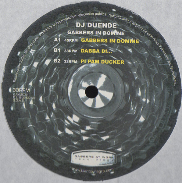 Gabbers In Domine back cover