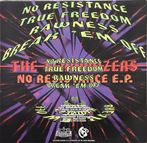 No Resistance E.P. back cover