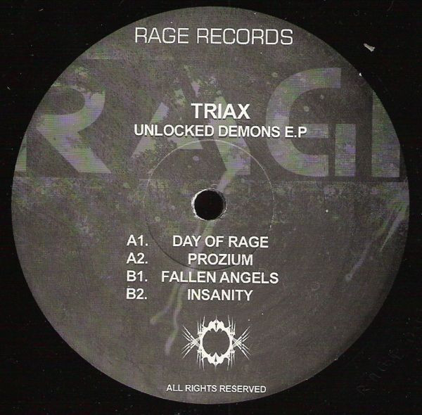 Unlocked Demons E.P. back label