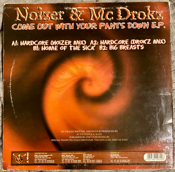 Come Out With Your Pants Down E.P. back cover