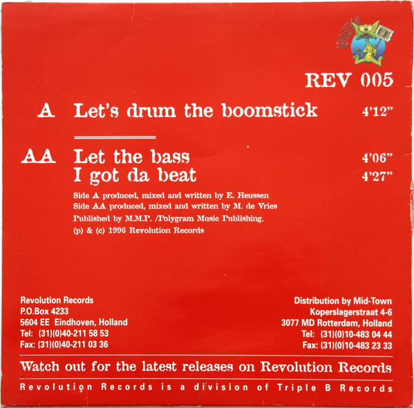 Let's Drum The Boomstick back cover