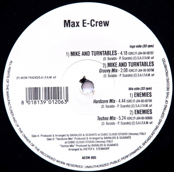 Enemies / Mike + Turntables back cover