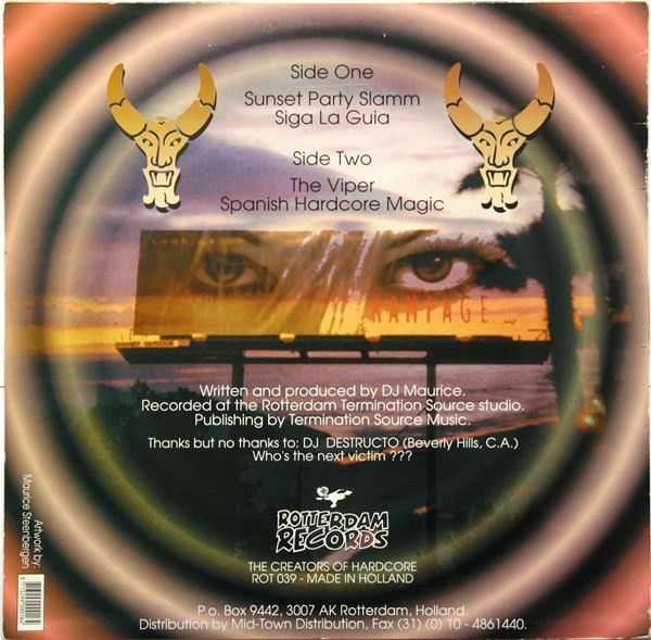 Sunset Party Slamm back cover