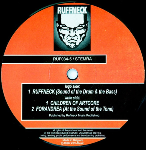 Ruffneck (Sound Of The Drum & The Bass) back label