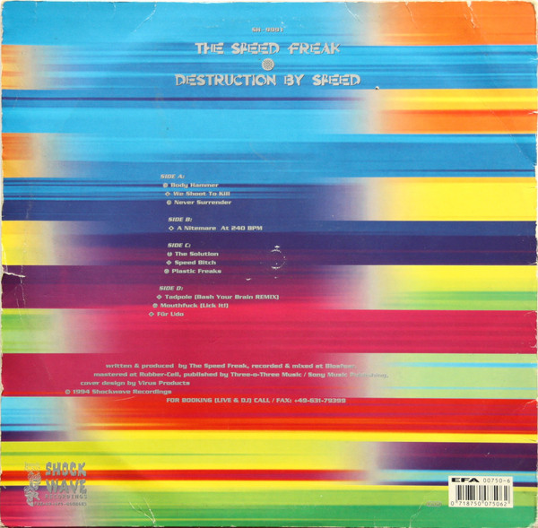 Destruction By Speed back cover