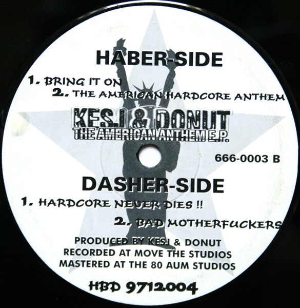 The American Anthem E.P. back label