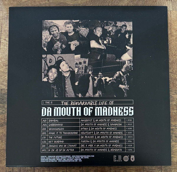 The Remarkable Life Of Da Mouth Of Madness E.P. back cover