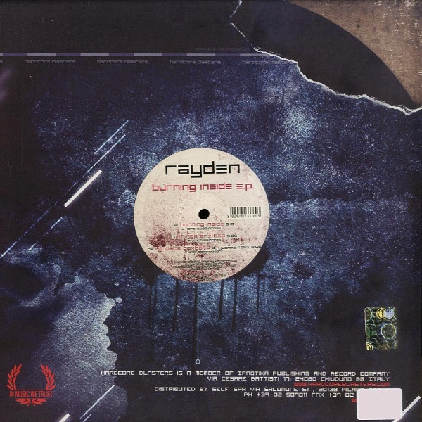 Burning Inside E.P. back cover