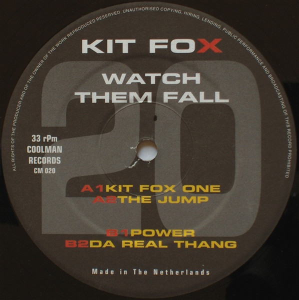 Watch Them Fall front label