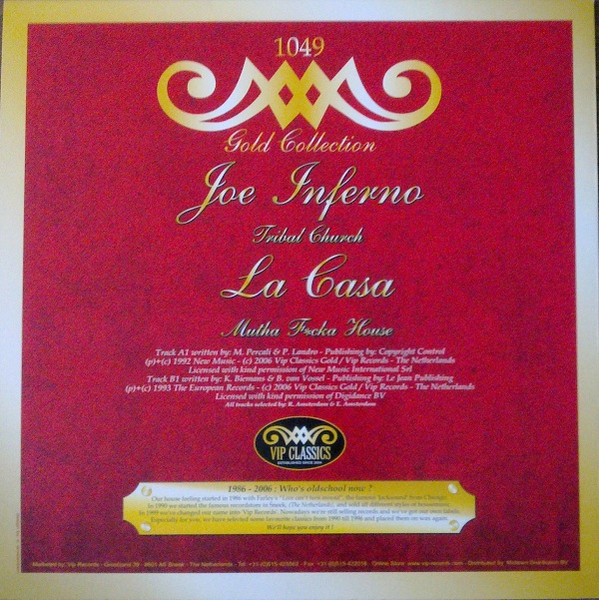 Tribal Church / Mutha F*cka House back cover