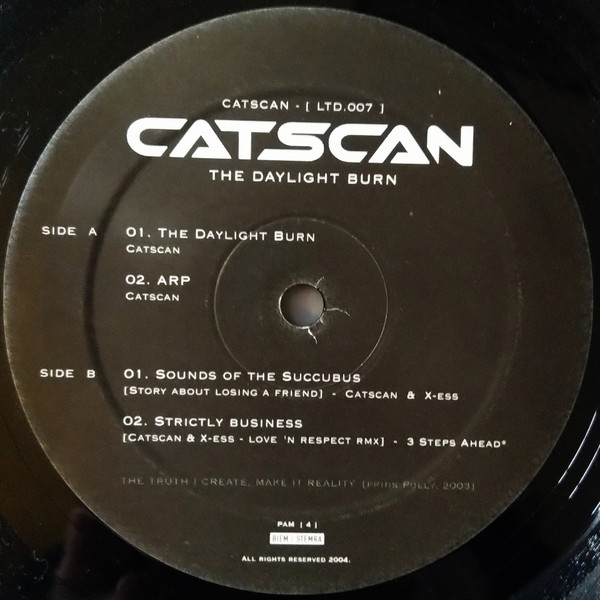 The Daylight Burn back label