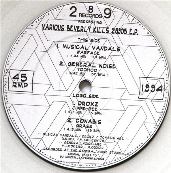 Beverly Kills 28905 E.P. front label