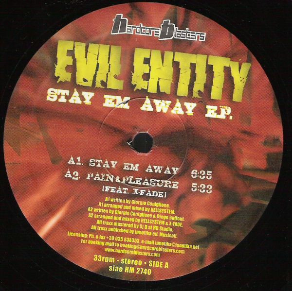 Stay Em Away E.P. back cover