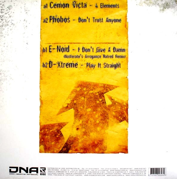 4 Elements E.P. back cover