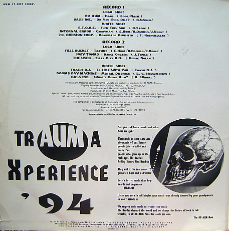 TrAUMa 2  - Nightmare On AUM Street back cover