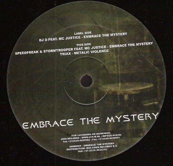 Raving Nightmare - Embrace The Mystery front label