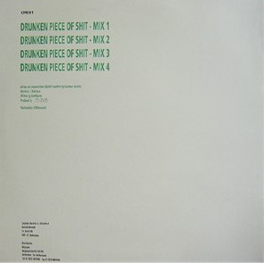 Drunken Piece Of Shit back cover