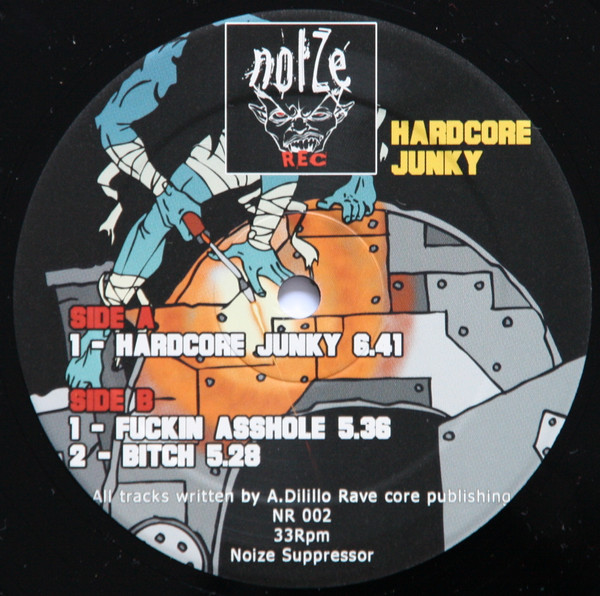 Hardcore Junky front label