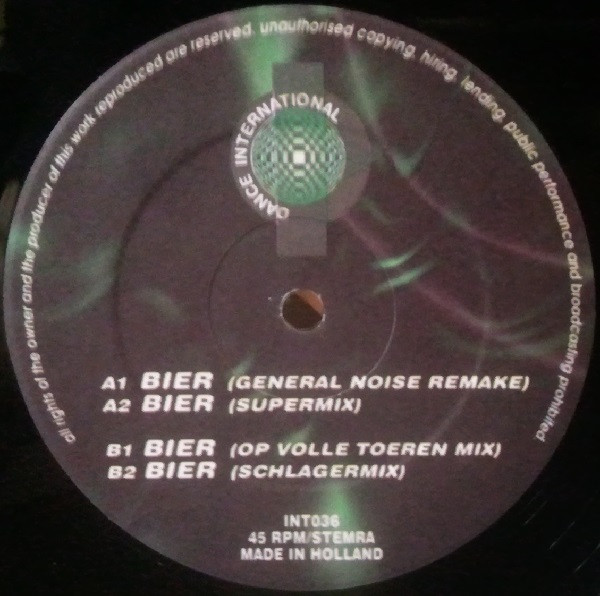 Bier EP back label