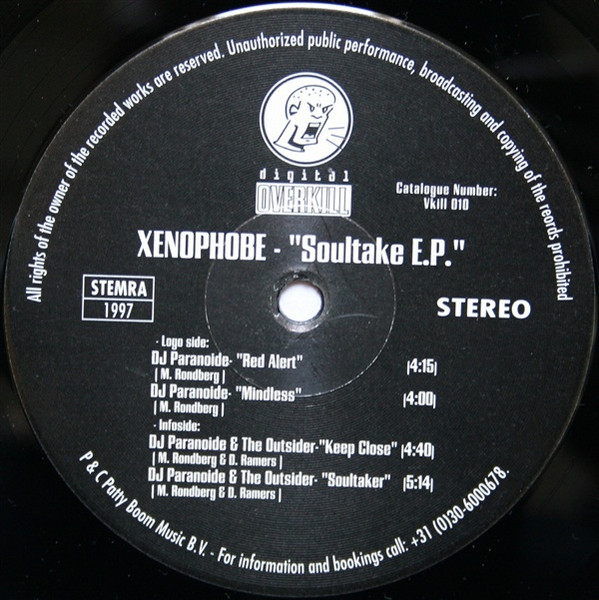 Soultake E.P. front label