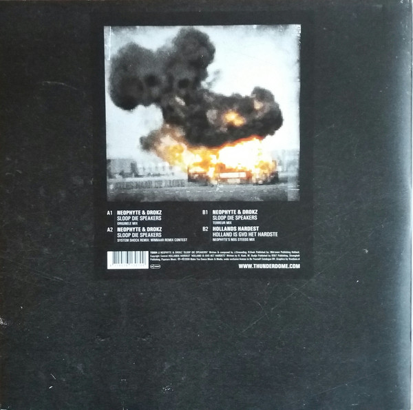 Sloop Die Speakers! (Thunderdome 2009 Anthem) back cover