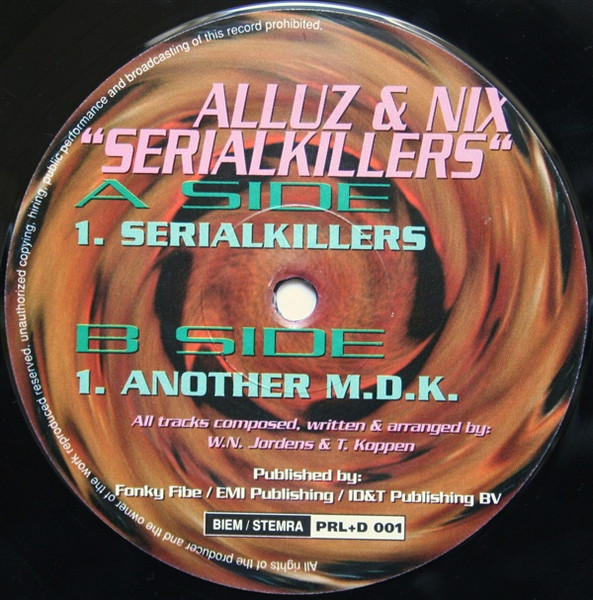 Serial Killers front label