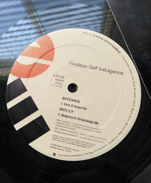 Bitches / Molly back label