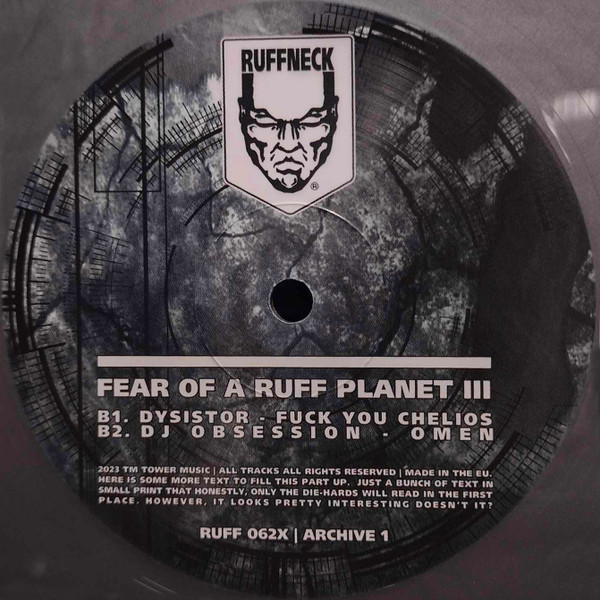 Fear Of A Ruff Planet 3 (Archive 1) back label