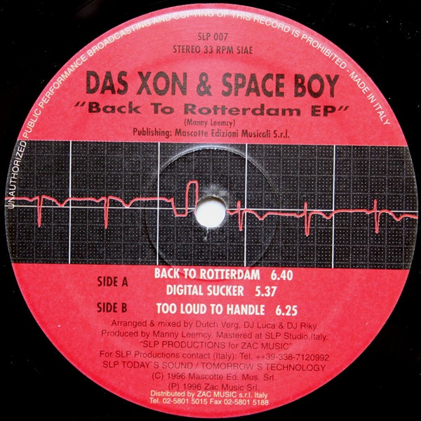 Back To Rotterdam EP back cover