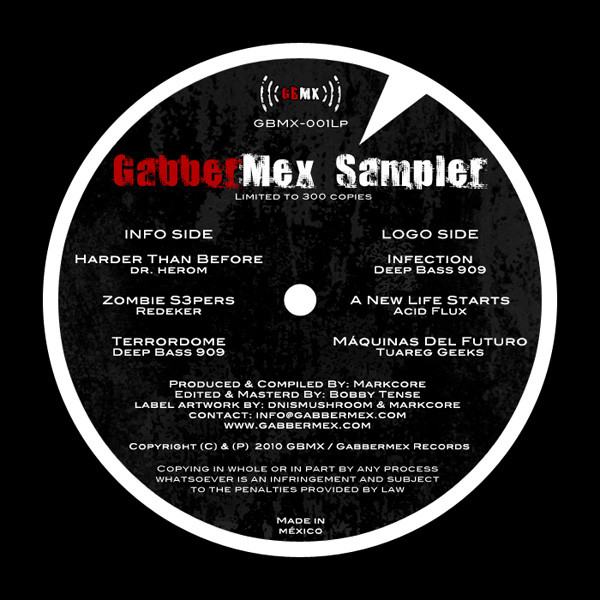GabberMex Sampler front label