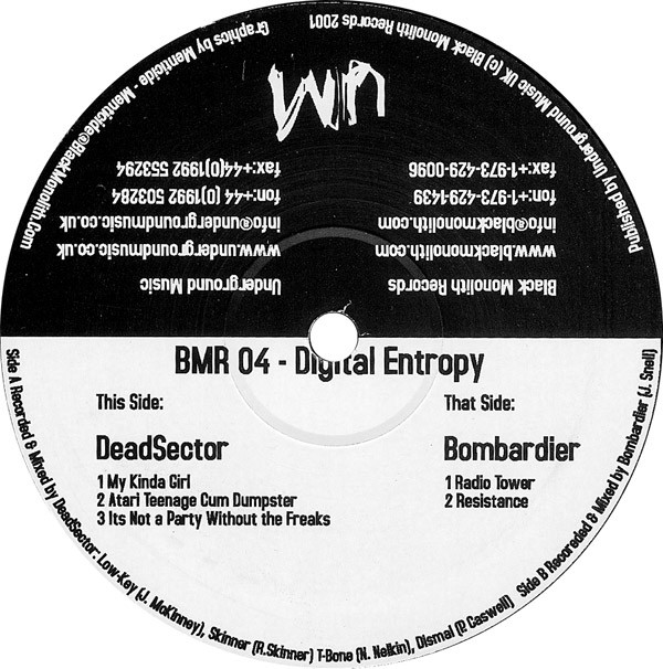 Digital Entropy front label