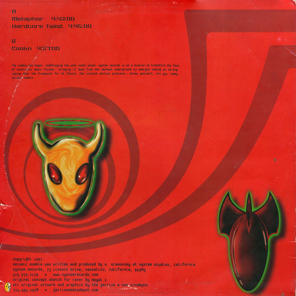 Seismic Rumble back cover