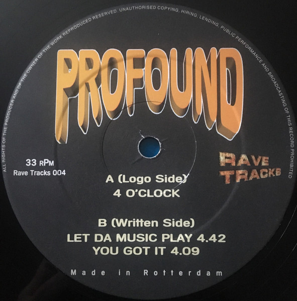 4 O'Clock front label