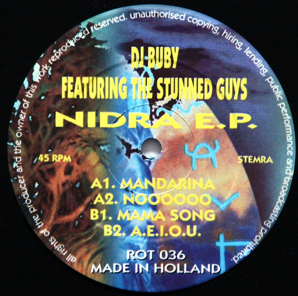 Nidra E.P. front label